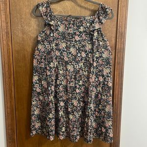 NWOT Floral Ruffle Strap Dress